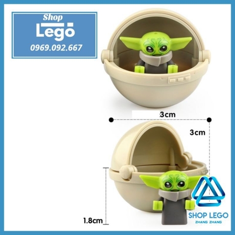 Xếp hình Star Wars Yoda baby Chiến tranh giữa các vì sao Lego Minifigures Koruit KT1039