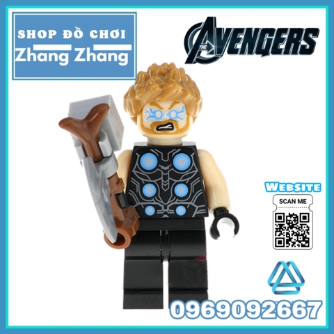 Xếp hình Avengers Endgame - Infinity War siêu anh hùng Marvel Lego Minifigures Kopf KF6091