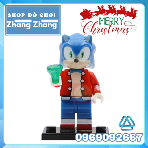 [FREESHIP MAX] Đồ chơi Xếp hình Giáng sinh Merry Christmas Mickey - Minnie - Angel - Stitch - Sonic - Santa Claus Minifigures WM6076 [Shop Đồ Chơi Zhang Zhang]