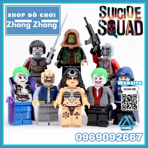 Xếp hình Suicide Square Deadshot Captain Boomerang Killer Croc EL Diablo Katana Enchantress Lego Minifigures Xinh X0122