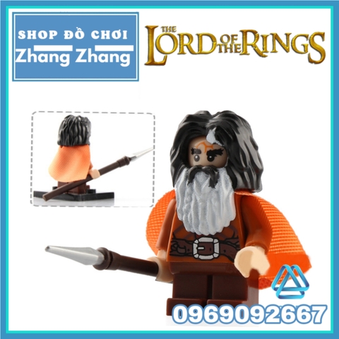 Xếp hình The Lord of the Rings Dwalin - Bifur - Bain - Balin - Thorin - Bilbo Baggins Lego Minifigures POGO PG8150