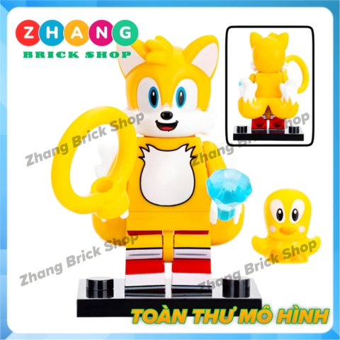 Đồ chơi lắp ráp Super Sonic Miles Prower Eggman Rogue The Bat Knuckles Amy Rose Shadow Minifigures KDL835 Zhang Brick