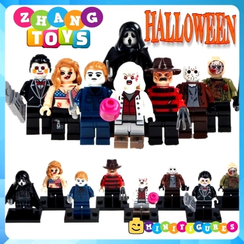 Xếp hình Jason - Ghostface - Jason - Freddy - Michael Myers - Zombie girl - Jigsaw Lego Minifigures WM6003