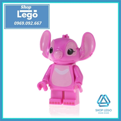 Xếp hình angie pink stitch trong phim hoạt hình Lilo And Stitch Lego Minifigures Kopf KF2113
