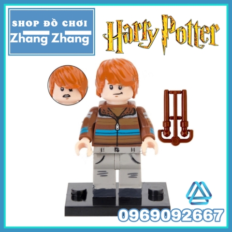Xếp hình Harry Potter - Hermion - Ginny Weasley - Moaning Myrtle - Ron - Fred Lego Minifigures POGO PG8285