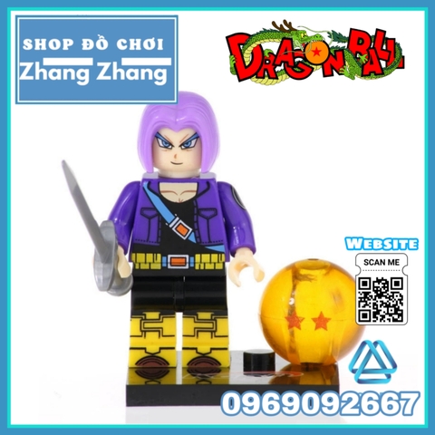 Xếp hình 7 viên ngọc rồng Dragon Ball Lego Minifigures Kopf KF6045