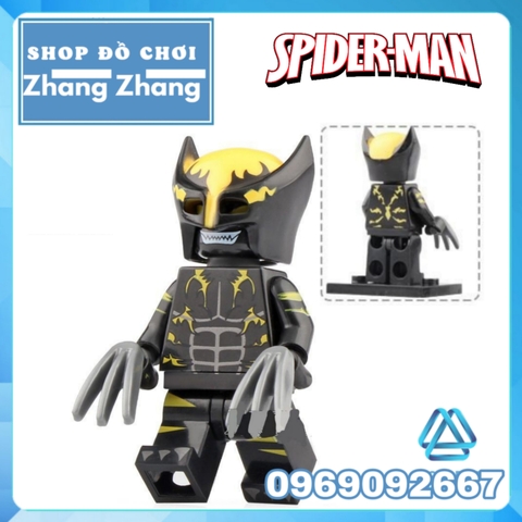 Xếp hình Symbiote Iron Man - Venom - Wolverine - Spider-Man - Deadpool Lego Minifigures WM6044
