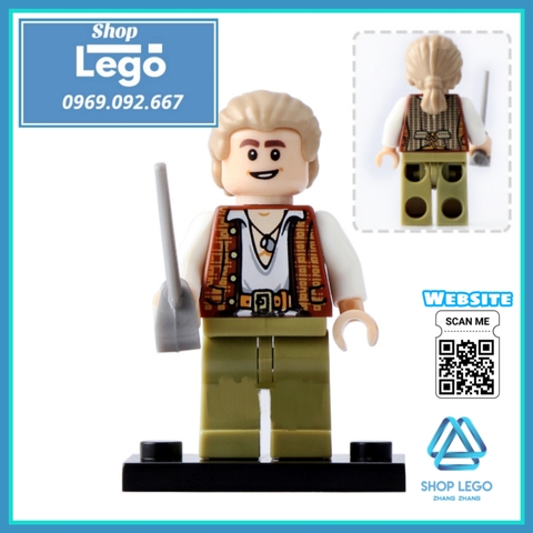 Xếp hình Cướp biển vùng Caribe Jack Sparrow - Carina - Salazar - Henry Lego Minifigures Pogo PG8048