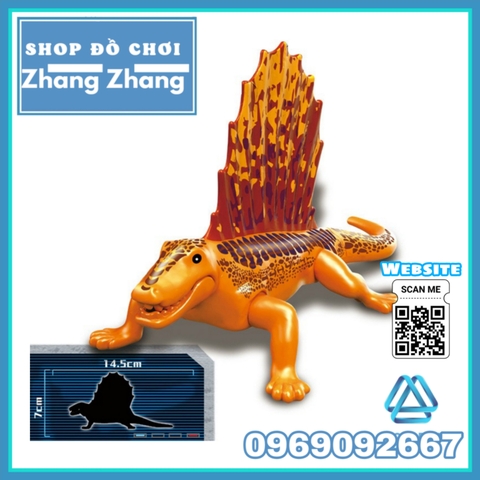 [14.5 cm] Xếp hình Lizard Thằn lằn khủng long khổng lồ Jurassic Park Công viên kỷ Jura Lego Minifigures MG1051