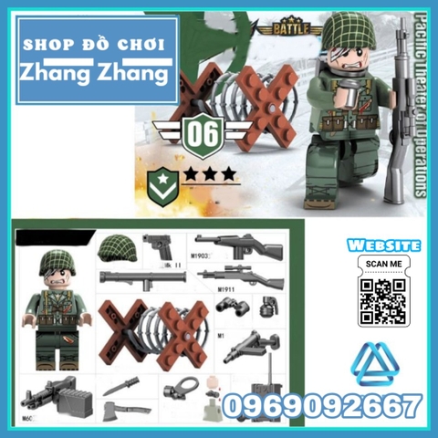 Xếp hình Cuộc chiến Liên Triều Bộ binh Mỹ Lego Minifigures No.71020