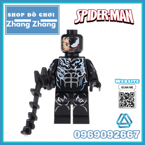 Xếp hình Iron Nightrunner Spider-Man Batman Killer Frost Venom Robin Deadman Squirrel Girl Lego Minifigures Kopf KF6052