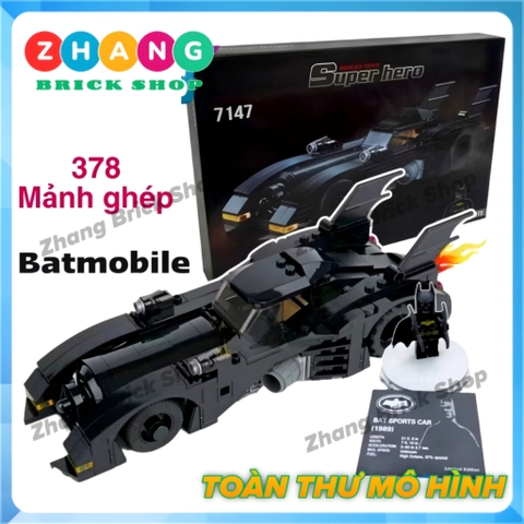 [366 hình] Xếp hình Batman siêu xe Batmobile phiên bản Limited Edition Lego Minifigures 8228