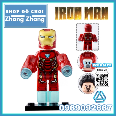 Xếp hình Tuyển tập Iron Man Avengers Endgame MK50 MK85 MK1 MK41 MK5 - Captain Marvel - Outtrider Lego Minifigures WM6055