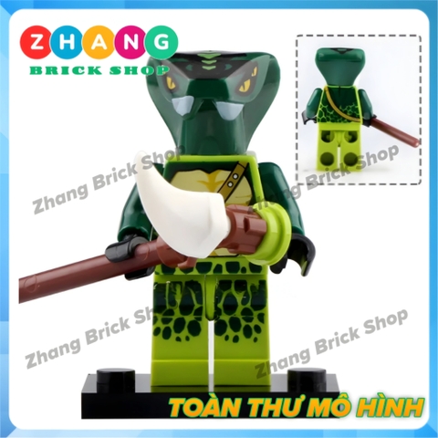 Xếp hình Ninjago đại chiến tộc rắn và bạch cốt tinh tộc Lego Minifigures LELE A098 105