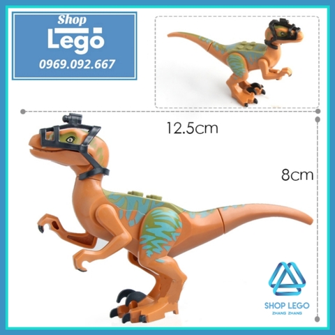 [12-13cm] Xếp hình Mô hình khủng long Dinosaur Công viên kỷ Jura Jurassic Park Lego Minifigures Xinh X0243