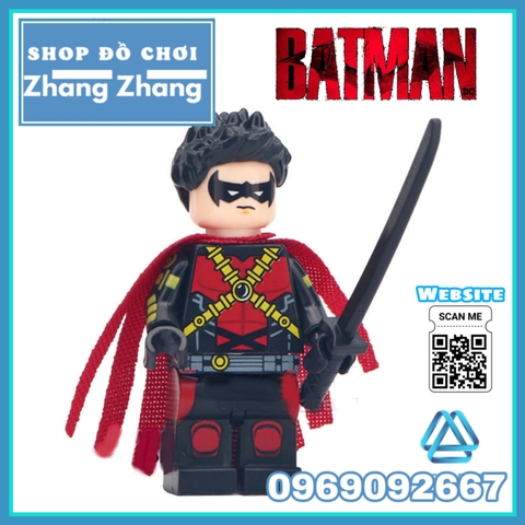 Đồ chơi Xếp hình Batman & Robin chiến binh đoàn tội phạm Lego Minifigures Wm wm6038