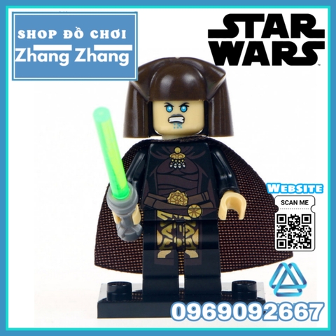 Xếp hình Star Wars Mace Windu Luminara Darth Malgus  Naboo Guard Jango Fett Trooper Lego Minifigures Pogo PG8095
