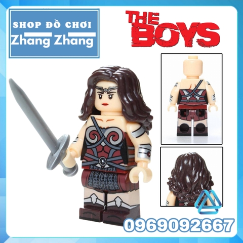 Xếp hình The Boys
Siêu anh hùng Homelander - Starlight - A-Train - Translucent - Black Noir Lego Minifigures Kopf KF6103