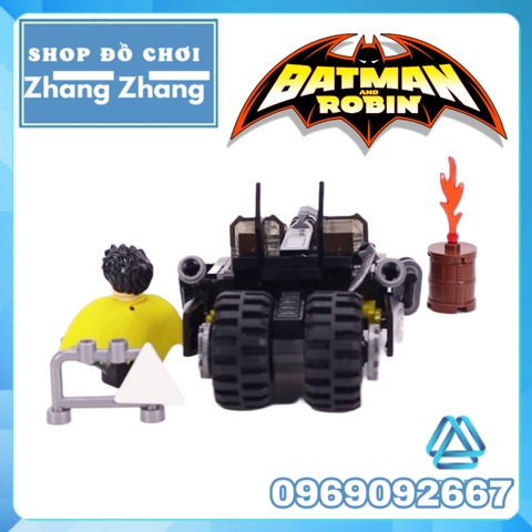 Đồ chơi Xếp hình Xe Tank của Robin phụ tá Batman trong Bat Hero Lego minifigures SY1351 MG155B