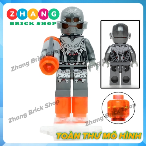 Xếp hình Nick Fury Vision Maria Hill Iron Man Ultimate Ultron Baron Strucker Lego Minifigures  Decool 0223-0228