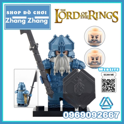 Đồ chơi xếp hình tộc chiến binh người lùn Mountain Dwarf trong The lord of the ring Minifigures Koruit KT1054