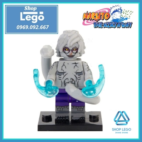 Xếp hình Naruto Neji - Might Guy - Uchiha Sasuke - Kimimaro - Kabuto - Rock Lee - Zetsu Lego Minifigures Kopf KF6126