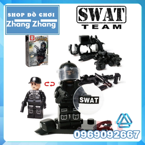 Lego xếp hình cảnh sát police lực lượng đặc nhiệm S.W.A.T Swat Lego MinifiguresTbs Toys Tbs 11-16 Tbs 0211