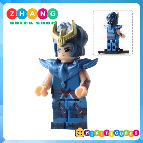 Xếp hình Athena - Pegasus - Cygnus Hyoga - Shiryu - Ikki trong Saint Seiya Lego Minifigures POGO PG8128