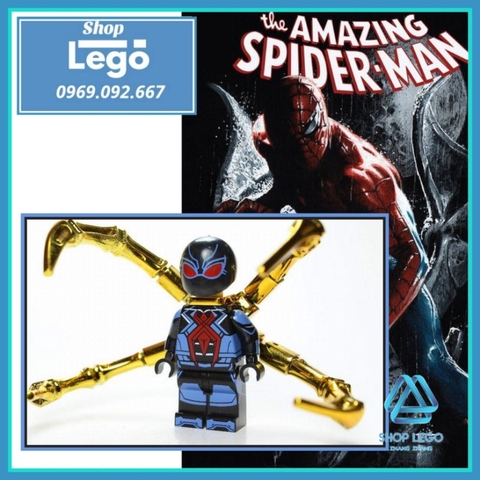 Xếp hình người nhện Spider-man PS4 Dark suit Lego Minifigures Kopf KF1167 KF6090