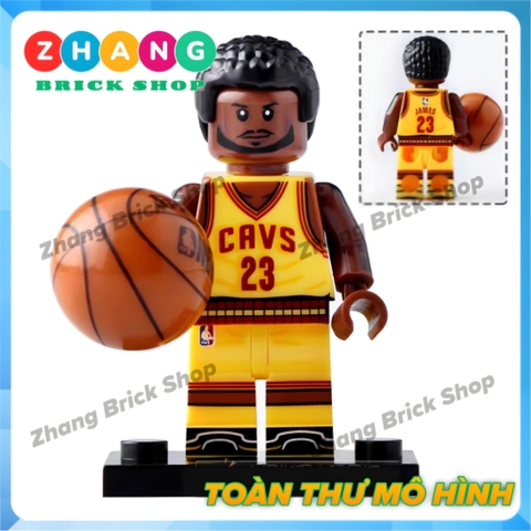 Xếp hình Kobe Bryant - Michael Jordan - LeBron James tặng kèm bóng rổ NBA Lego Minifigures Koruit KT1021