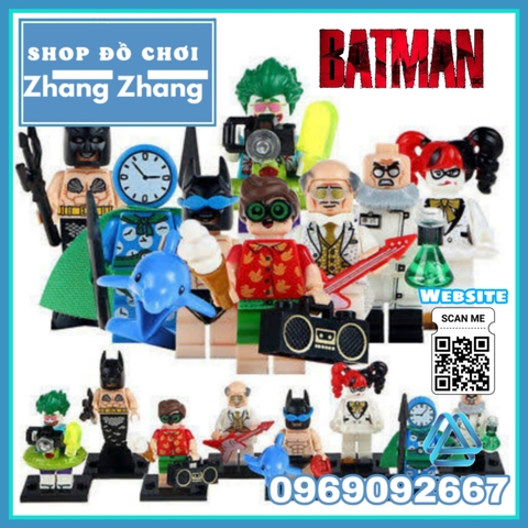 Xếp hình Harley Quinn
- Clock King
- Disco Alfred
- Hugo Strange - Robin
- Mer-Bat Lego Minifigures Pogo PG8106