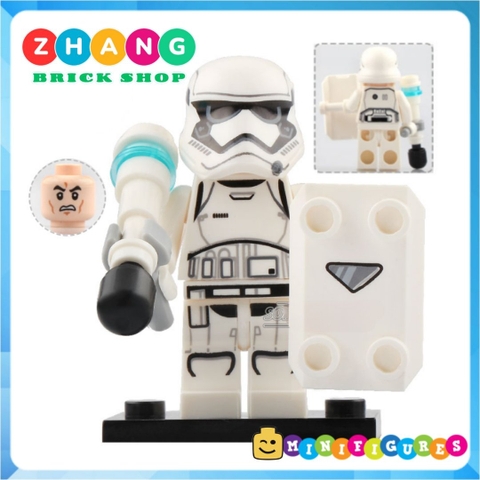 Xếp hình Star Wars Stormtrooper - Rebel Pilot - Flametrooper- Rebel Trooper Lego Minifigures Lele C041 048