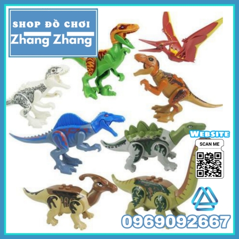 Xếp hình khủng long Công viên kỷ Jura - dinosaurs JURASSIC CENTURY - Jurassic Park - Lego Minifigures Jun Hua YG77037