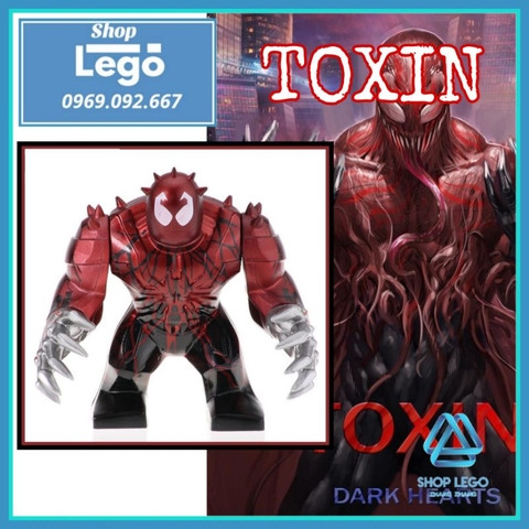 Xếp hình người nhện Spider-Man Toxin đột biến Lego Minifigures POGO PG1815 PG8139