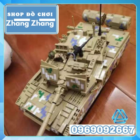 Đồ chơi Xếp hình Xe tăng Type 15 light tank Black panther ZTQ-15 1424 hình Minifigures Kazi 639001