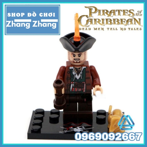 Xếp hình Pirates of the Caribbean Jack Sparrow - Hadras - Blackbeard Angelica Brickbeard Lego Minifigures KSZ 518