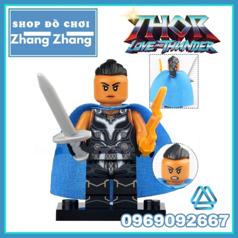 Đồ chơi xếp hình Thần sấm Ravager Thor Valkyrie Korg Star Lord God Butcher Jane Foster Minifigures Xinh X0339