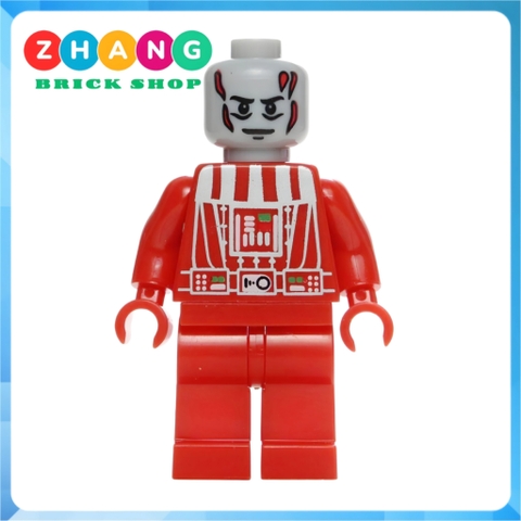 Xếp hình Star Wars Prototype Red Darth Vader Helmet Lego Minifigures WM297