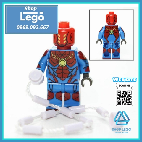 Xếp hình Colossus Wolverine Deadpool Spider-Man Cable Murder Machine Harley Quinn Lego Minifigures POGO PG8180