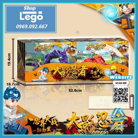 Xếp hình Naruto và các linh thú Orochimaru Sasuke và Jiraiya Kakashi Uchiha itachi Gaara Lego Minifigures PRCK 79619