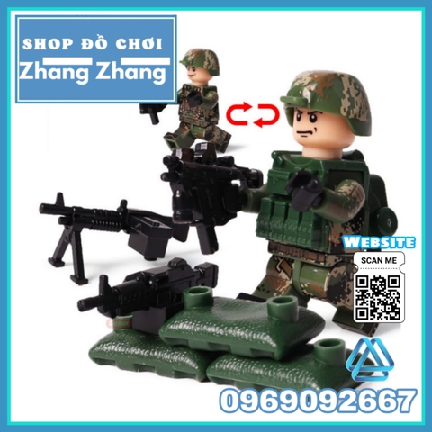 [LBK1] Xếp hình lính biệt kích rừng Lego Minifigures TBS Toys TBS17-22 0217 0222