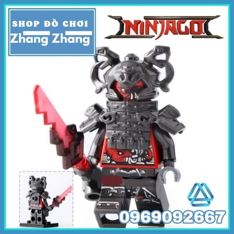 Xếp hình Ninjago Shadow - Ash - Slackjaw - Blunck - Rivett - Vermin - Raggmunk - Machia Lego Minifigures POGO PG8055