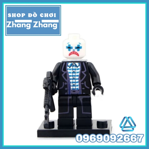 Xếp hình băng cướp ngân hàng Joker Henchman Robber trong batman Lego Minifigures POGO PG8016