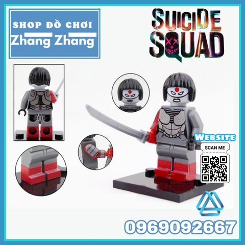 Xếp hình Suicide Square Deadshot Captain Boomerang Killer Croc EL Diablo Katana Enchantress Lego Minifigures Xinh X0122