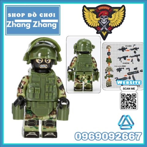 Đồ chơi Xếp hình Lực lượng đặc nhiệm Spetsnaz Alpha Nga tinh nhuệ giỏi nhất thế giới Lego Minifigures Tbstoy Tbs41-46