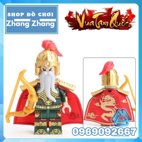 Xếp hình 12 nhân vật Tam Quốc Tào Tháo Quan Vũ Trương Phi Triệu Tử Long Lữ Bố Khổng Minh Lego Minifigures Decool 2030