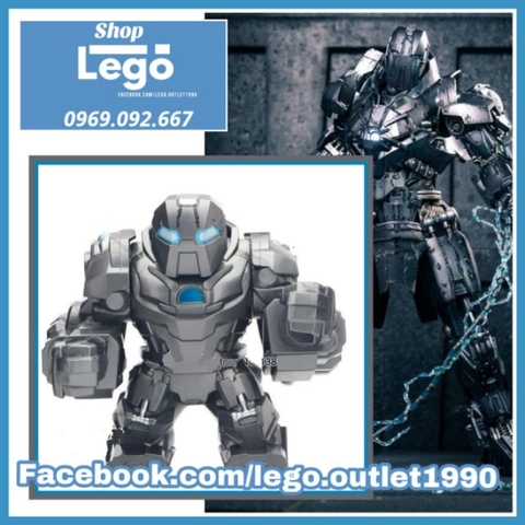 Xếp hình Iron Man HulkBuster Whiplash Lego Minifigures Decool 0315
