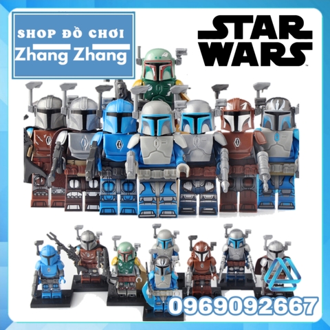 Xếp hình Star Wars Mandalorian Jango Boba Mando Fenn Rau Lego Minifigures KT1041