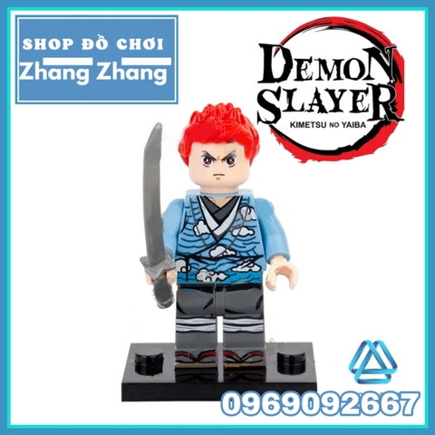 Xếp hình trò chơi Kimetsu No Yaiba / Demon Slayer với Nezuko Kamado và Tanjiro Kamado Lego Minifigures POGO PG8291