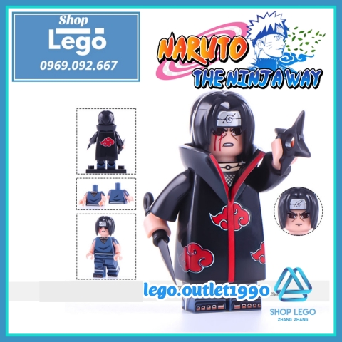 Xếp hình Yahiko Konan Nagato - Uchiha Itachi - Zetsu - Uchia Madara- Deidara - Hoshigaki Kisame Lego Minifigures WM6106
